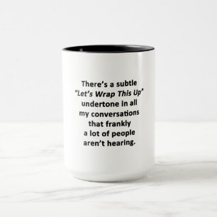 Lasst uns das aufwischen tasse