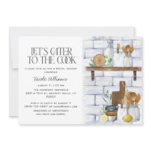 Lasst uns das Cook Watercolor-Brautparty bedienen