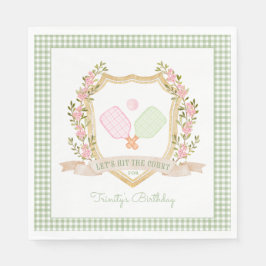 Lasst uns das Gericht treffen | Preppy Pickle Ball Serviette