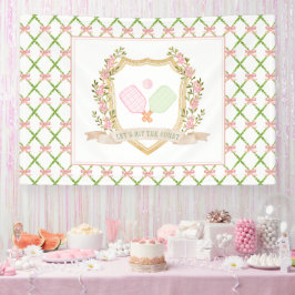 Lasst uns das Gericht treffen | Preppy Pink Pickal Banner