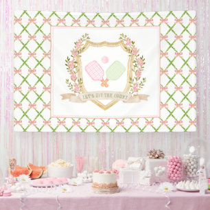 Lasst uns das Gericht treffen   Preppy Pink Pickal Banner