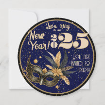 Lasst uns das neue Jahr Party glamourös blauer Sch