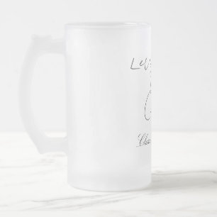 Lasst uns das Paar Verlobung Hochzeitsfeier proste Mattglas Bierglas