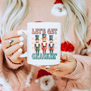 Lasst uns das Weihnachtsfest knacken Kaffeetasse