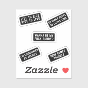 Lasst uns den Aufkleber fahren (schwarz)