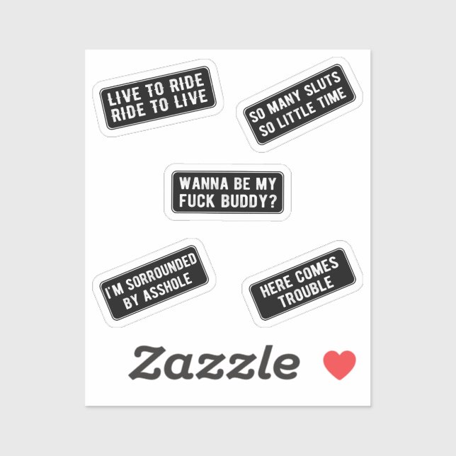 Lasst uns den Aufkleber fahren (schwarz) (Blatt)