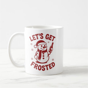 Lasst uns den gefrorenen Schneemann-Bier-Sarkastis Kaffeetasse