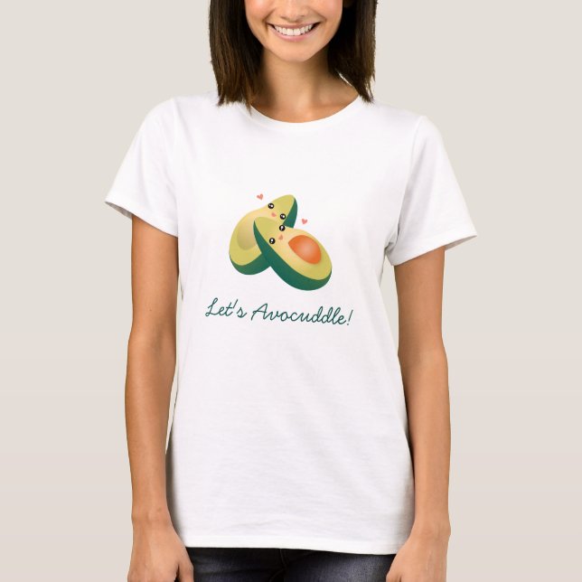 Lasst uns den lustigen Niedlichen Avocados Pun Spa T-Shirt (Vorderseite)