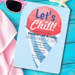 Lasst uns den Schneekonzern-Kindergeburtstag Einladung