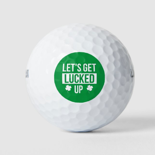 Lasst uns den St. Patrick's Day ausklingen lassen Golfball (Vorderseite)