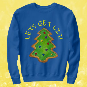 Lasst uns den süßen Weihnachtsbaum Weihnachten Wei Sweatshirt