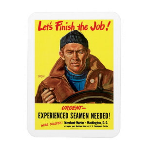 Lasst uns die Arbeit beenden! Magnet