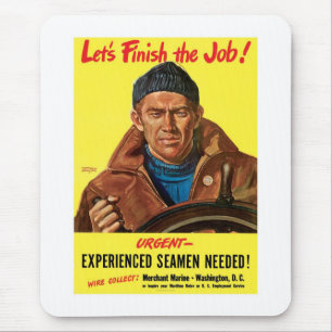Lasst uns die Arbeit beenden! Mousepad