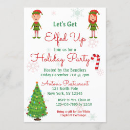 Lasst uns die Einladung zur Feiertagsfeier aufgebe