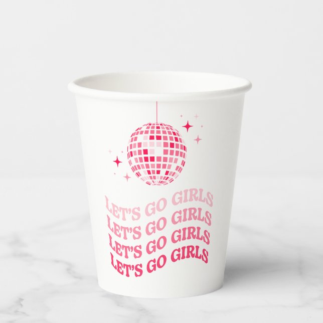 Lasst uns die Girls Paper Cup, Party Cup Pappbecher (Vorderseite)