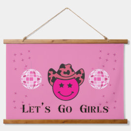 Lasst uns die Junggeselinnen-Abschied-Dekoration d Wandteppich Mit Holzrahmen