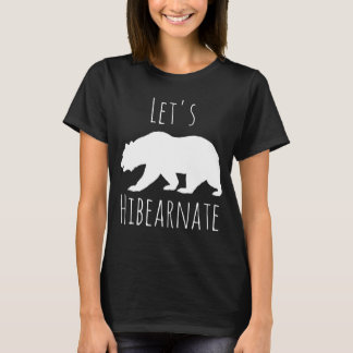 Lasst uns die Silhouette des Weißbären anstellen T-Shirt