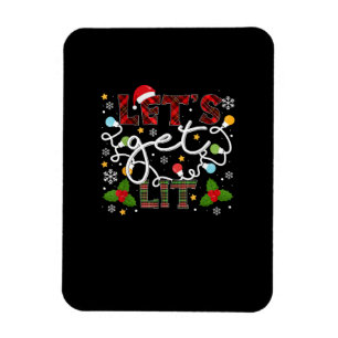 Lasst uns die Weihnachtsbeleuchtung etwas trinken. Magnet