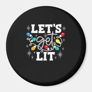 Lasst uns die Weihnachtsbeleuchtung in der Weihnac Magnet