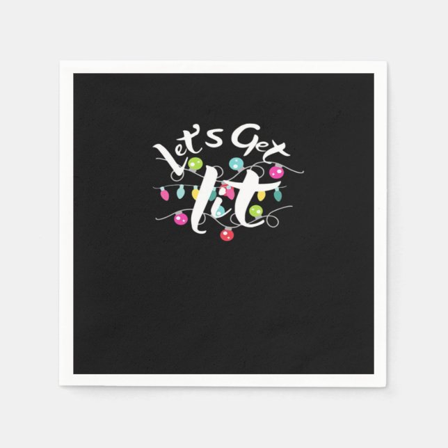 Lasst uns die Weihnachtsbeleuchtung sehen - bei C  Serviette (Vorderseite)