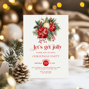 Lasst uns die Weihnachtsfeiertage Party Einladung 