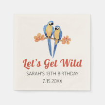 Lasst uns die wilde Macaw Dschungel-Wasserfarbe ho
