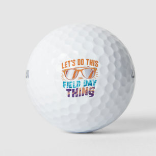 Lasst uns diese Field Day Sache Sonnenbrille Lehre Golfball