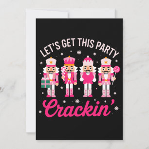Lasst uns diese Party knacken Weihnachten Nussknac Einladung