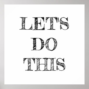 Lasst uns diesen minimalistischen Poster machen