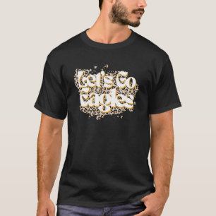 Lasst uns Eagles School Spirit Mascot Leopard Chee T-Shirt