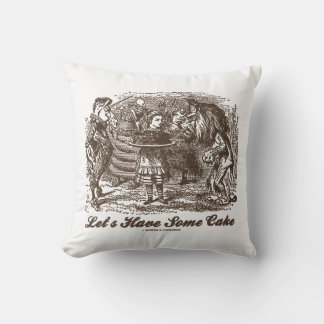 Lasst uns ein Cake Alice Unicorn Löwe Wonderland h Kissen