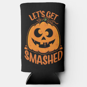 Lasst uns ein gestricktes Tipsy Halloween Jack-O’- Selters Dosenkühler