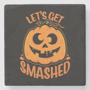 Lasst uns ein gestricktes Tipsy Halloween Jack-O’- Steinuntersetzer