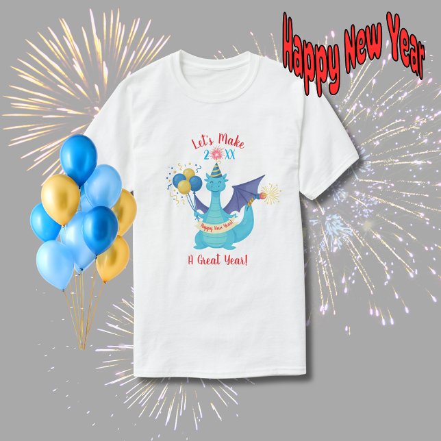 Lasst uns ein großartiges Jahr daraus machen, Drac T-Shirt (Let's make 20XX a great year t-shirt)