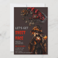 Lasst uns ein Halloween-Blumenparty-Gesicht bekomm