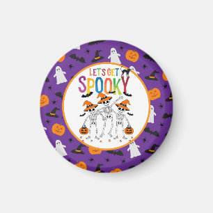 Lasst uns ein kurzes Halloween bekommen Magnet