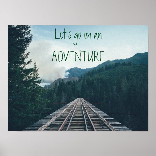Lasst uns ein Motivierend Adventure Poster spielen (Vorne)