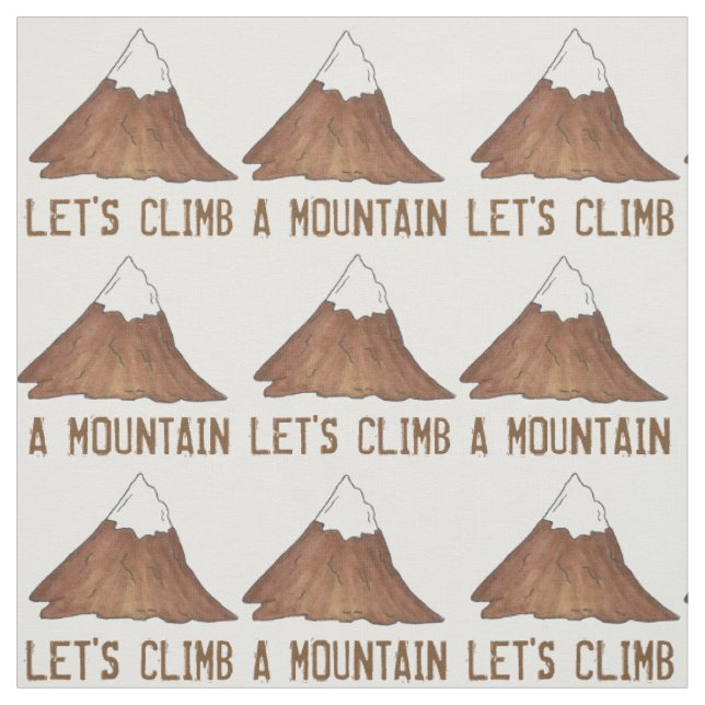 Lasst uns ein Mountain Climbing Camping wandern Stoff (Muster)
