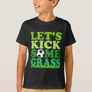 Lasst uns ein paar Gr Fußballspieler Sportliebhabe T-Shirt