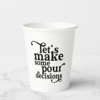 Lasst uns ein paar pour-Decision-Glas machen