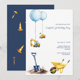 Lasst uns ein paar Spaß beim Bau der Geburtstagspa Einladung