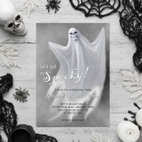 Lasst uns ein Spooky-Ghost-Halloween-Party bekomme