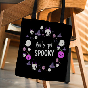 Lasst uns ein Spooky Ghost Modern Monogram Hallowe