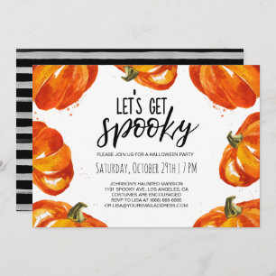 Lasst uns ein Spooky Halloween Pumpkin-Party bekom Einladung