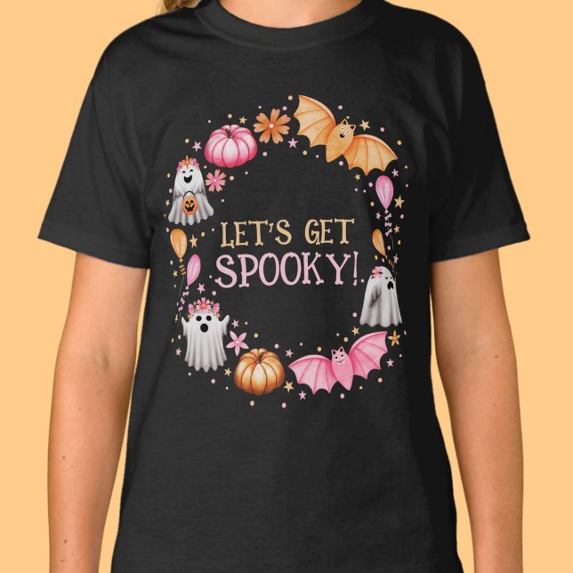 Lasst uns ein Spooky Pastel Halloween bekommen T-Shirt (Let's Get Spooky Pastel Halloween T-Shirt)