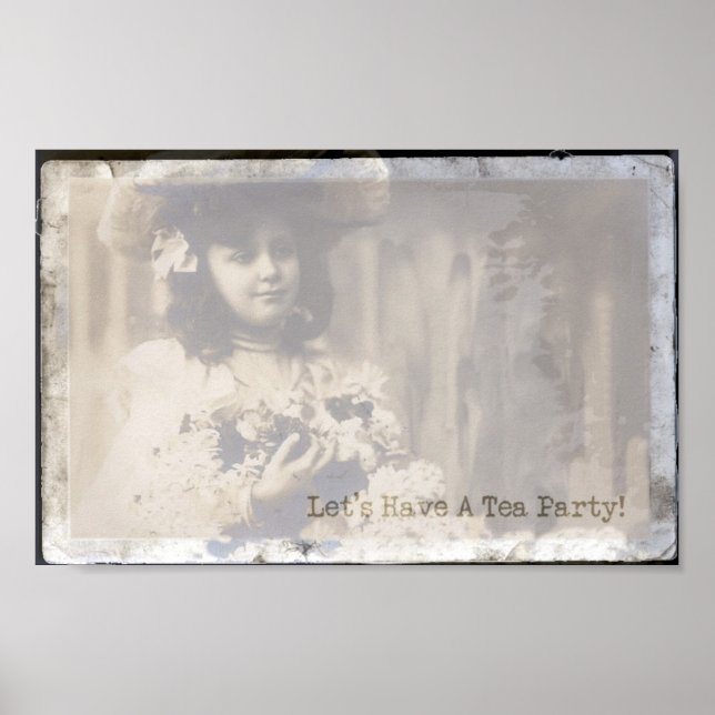 Lasst uns ein Tee-Party essen Poster (Vorne)
