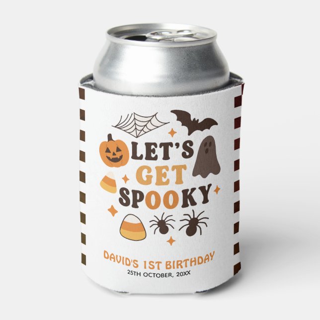 Lasst uns ein tolles Halloween Geburtstag erleben Dosenkühler (Kanne Vorderseite)