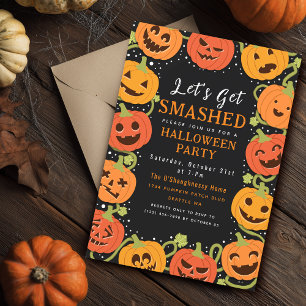 Lasst uns eine Einladung für erwachsene Halloween-