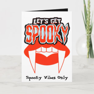 Lasst uns eine geile Vampire Fang Halloween-Karte  Karte