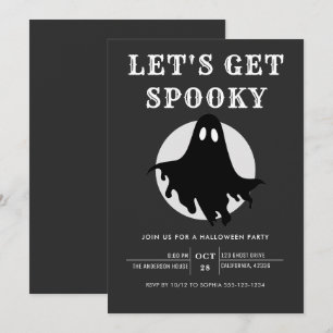 Lasst uns eine Gruselig Moderne Chic Halloween-Par Einladung